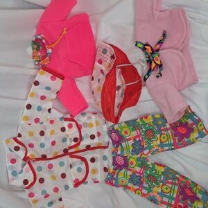 Vintage 90s Doll Outfits + New Raincoat With Hat Fits American Girl